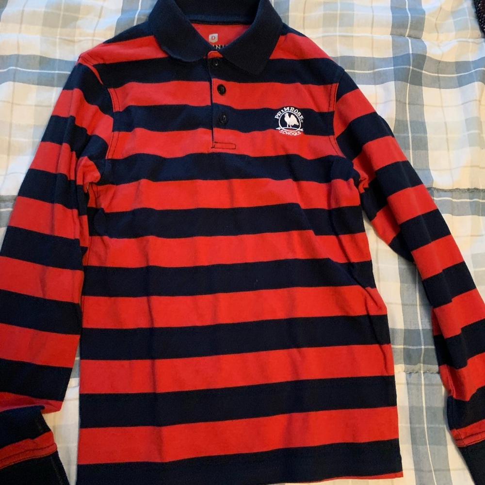 Primrose YS (7-8) long sleeve polo